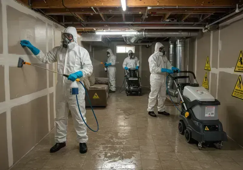 Basement Moisture Removal and Structural Drying process in Taloga, OK